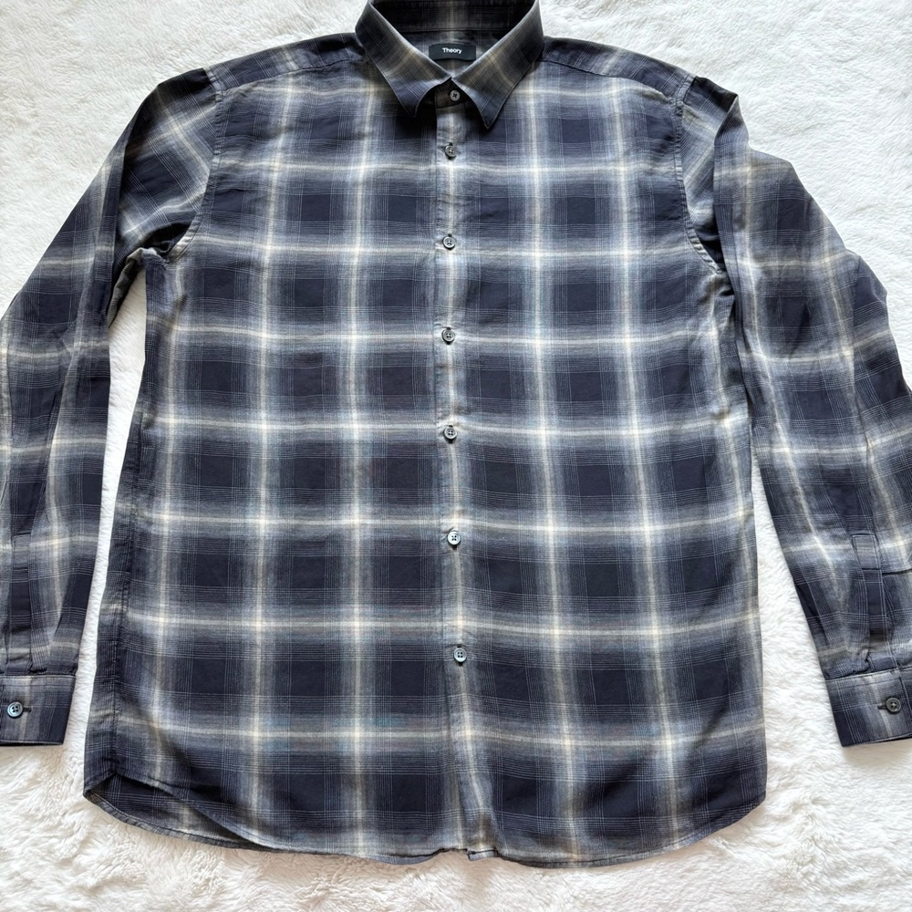 Theory  men cotton dress shirt size XL